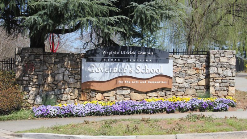 Governor's School sign