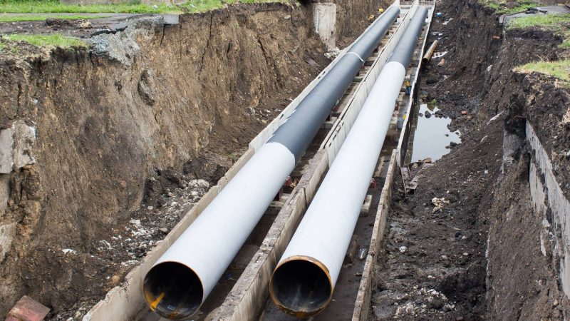 sewer line stock photo