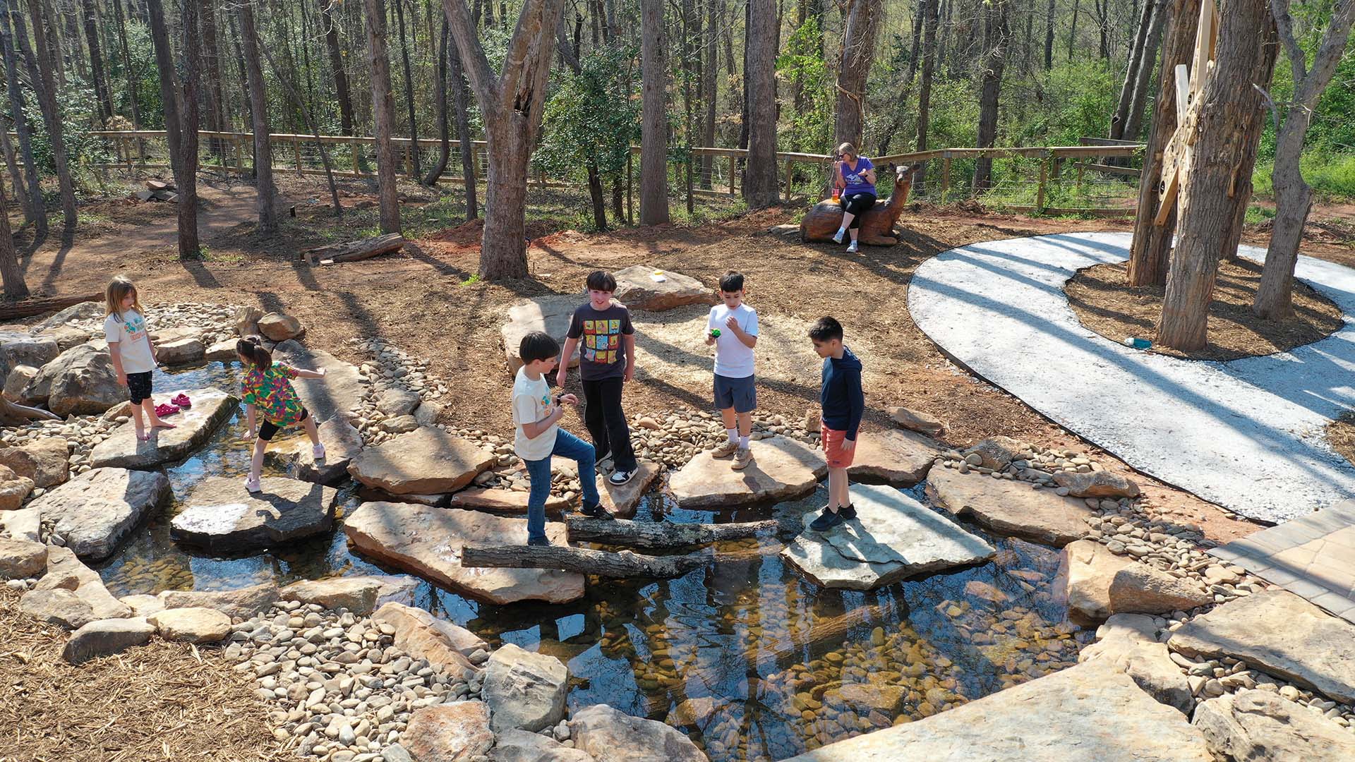 playscape at Conestee Nature Preserve - photo by Jeff Bradt