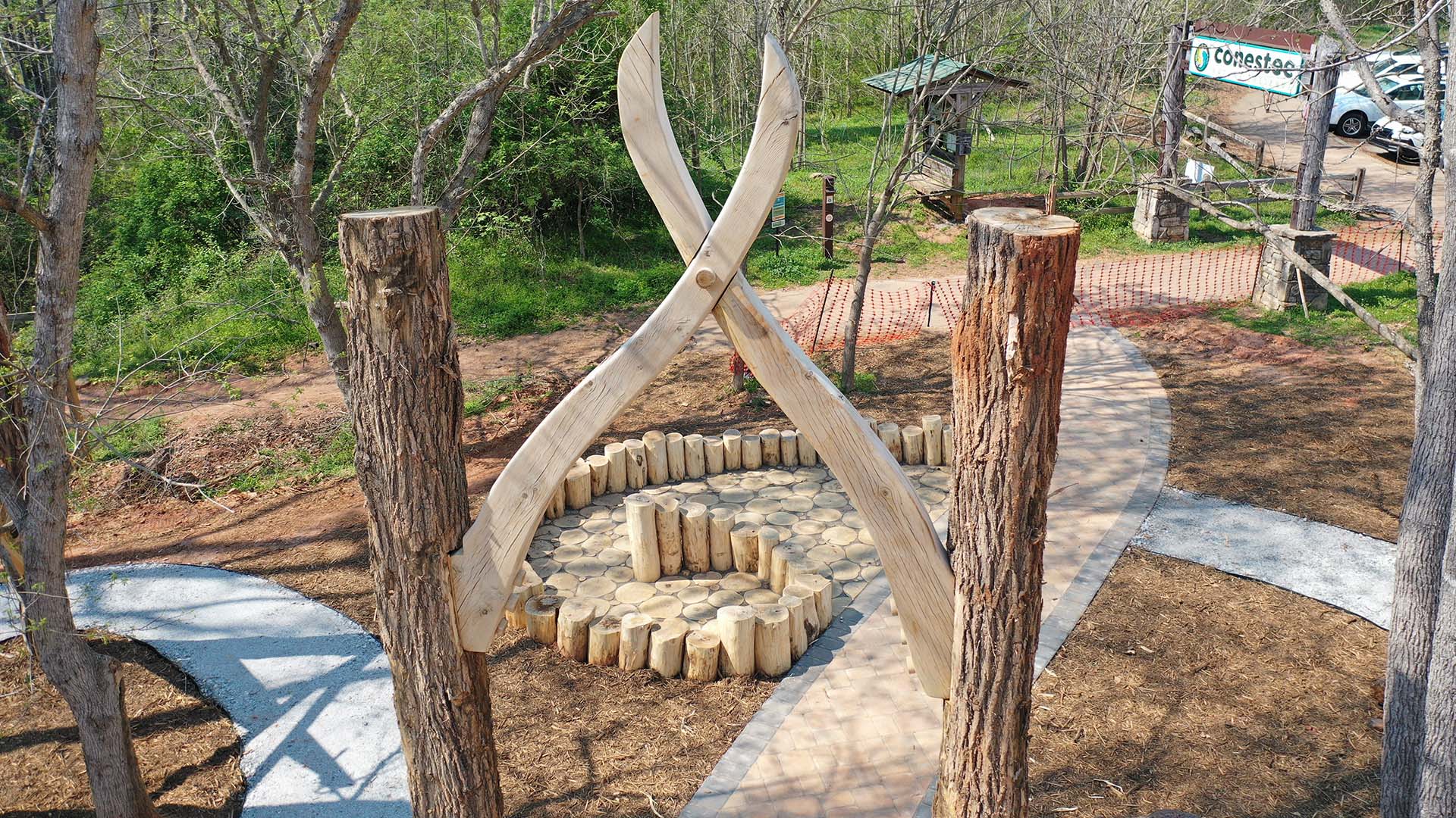 playscape at Conestee Nature Preserve - photo by Jeff Bradt