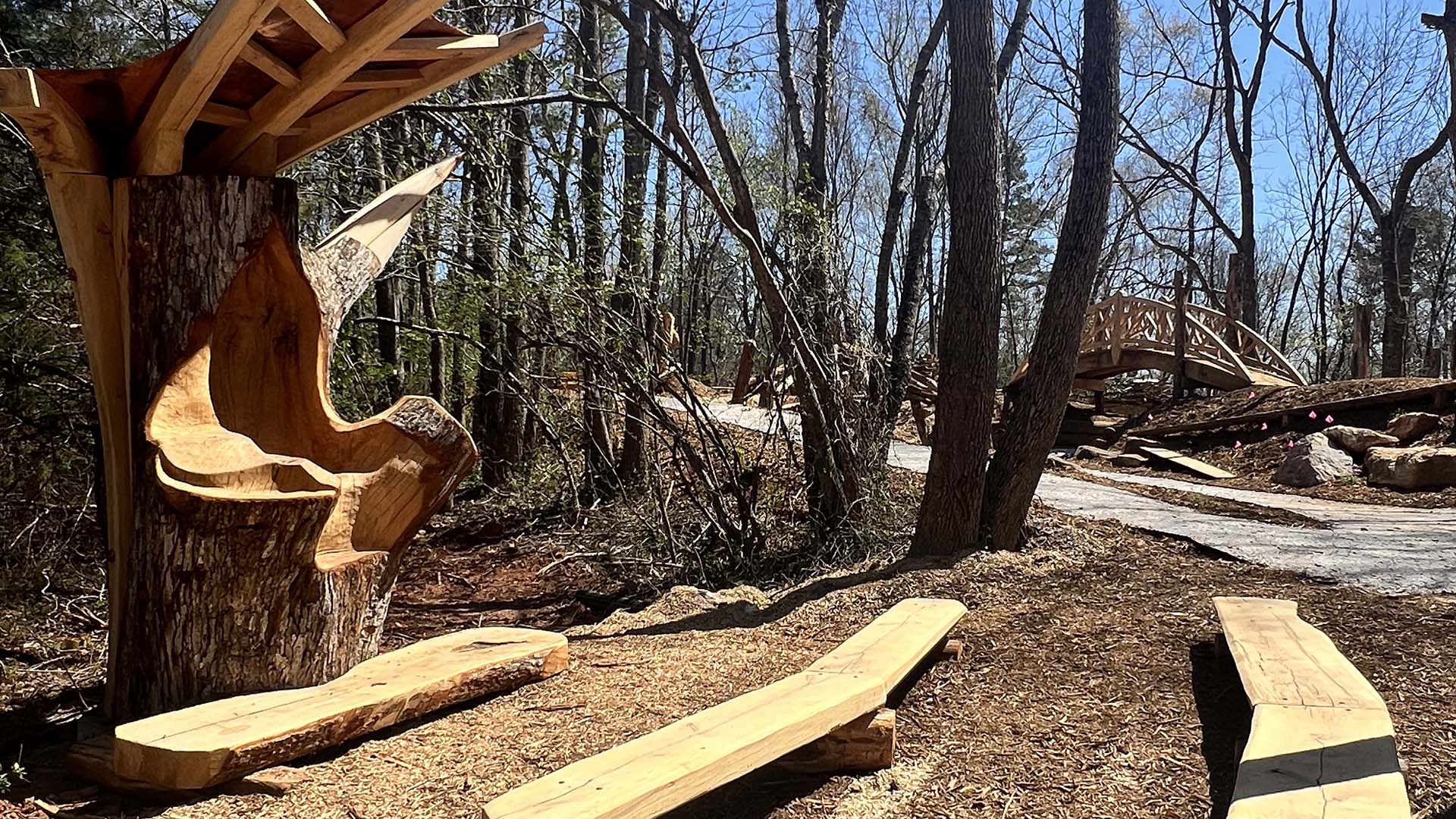 playscape at Conestee Nature Preserve - photo by Jeff Bradt
