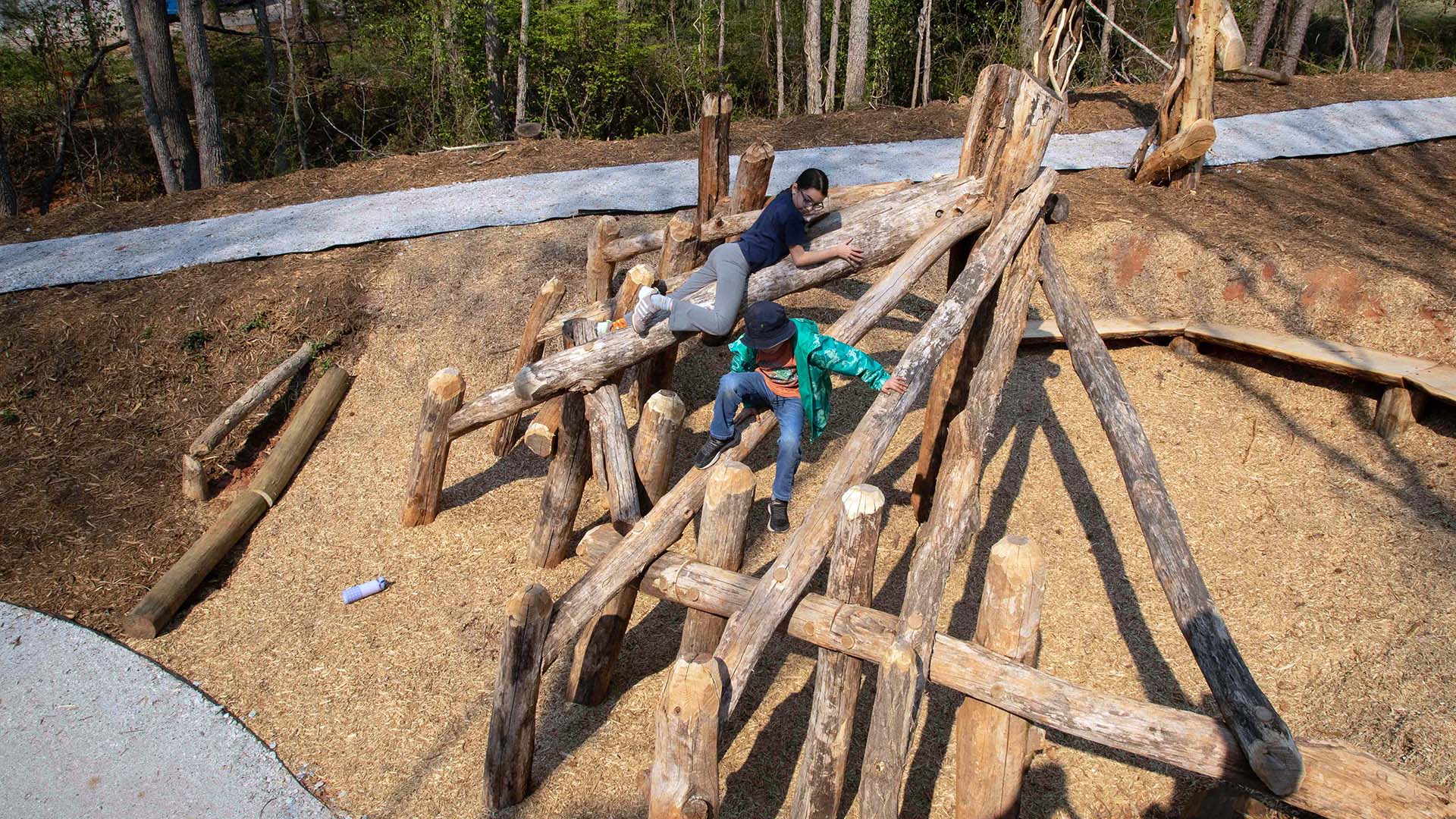 playscape at Conestee Nature Preserve - photo by Jeff Bradt