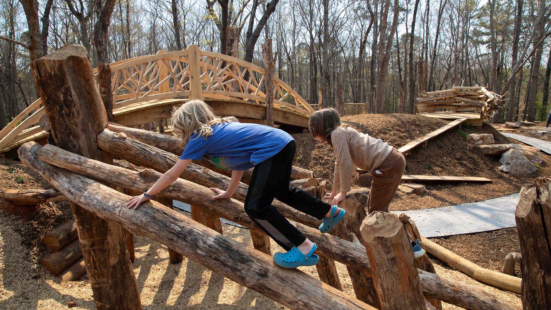 playscape at Conestee Nature Preserve - photo by Jeff Bradt