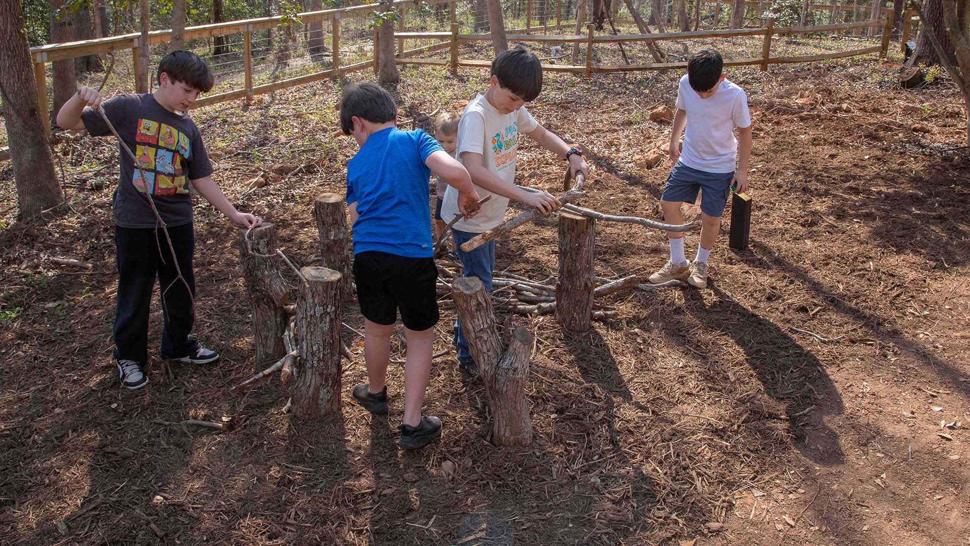 playscape at Conestee Nature Preserve - photo by Jeff Bradt