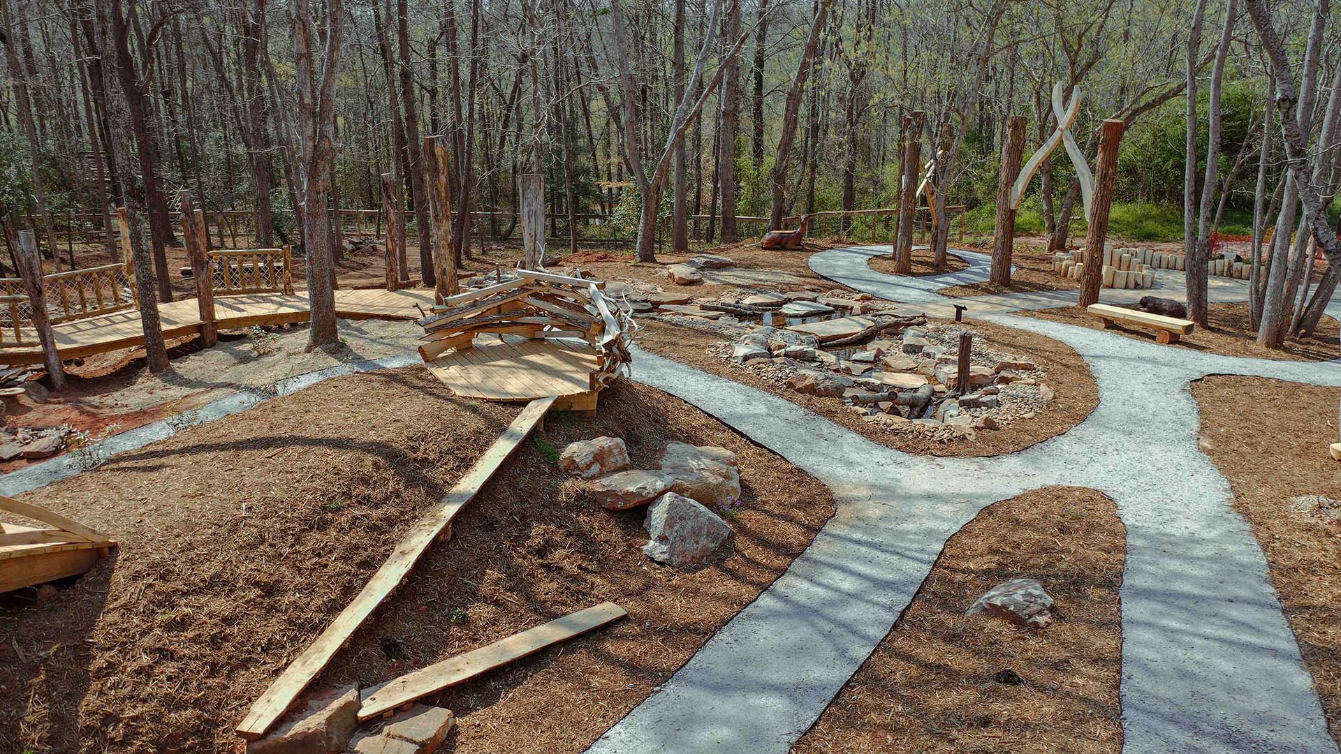 playscape at Conestee Nature Preserve - photo by Jeff Bradt