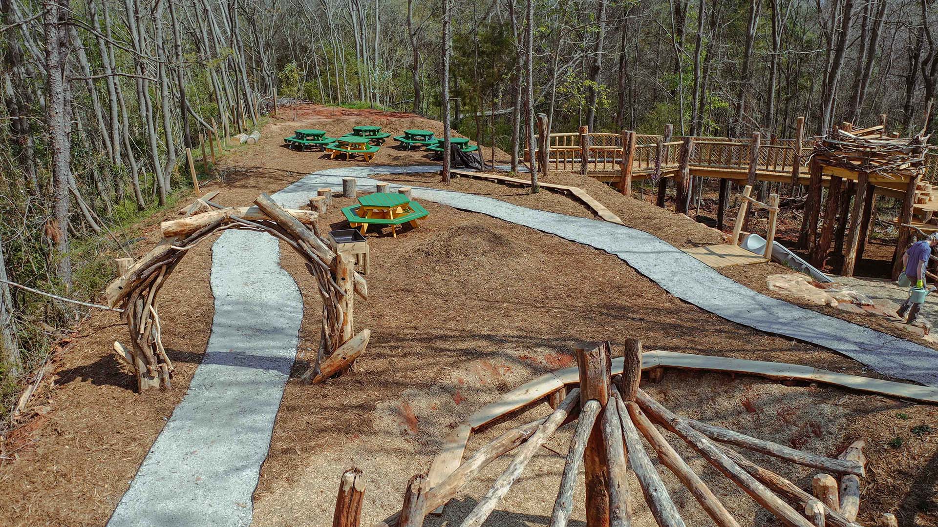 playscape at Conestee Nature Preserve - photo by Jeff Bradt