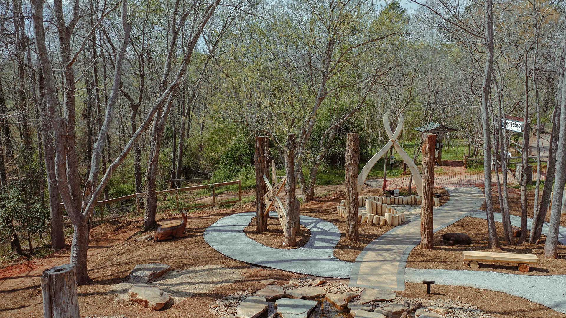 playscape at Conestee Nature Preserve - photo by Jeff Bradt