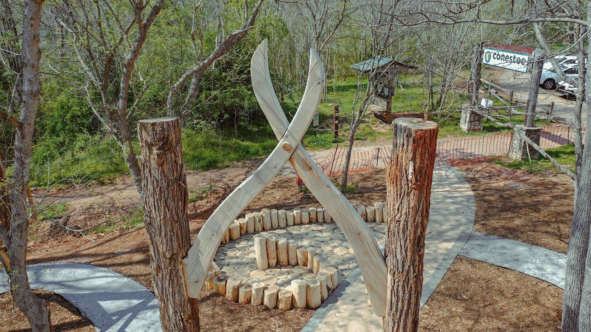 playscape at Conestee Nature Preserve - photo by Jeff Bradt