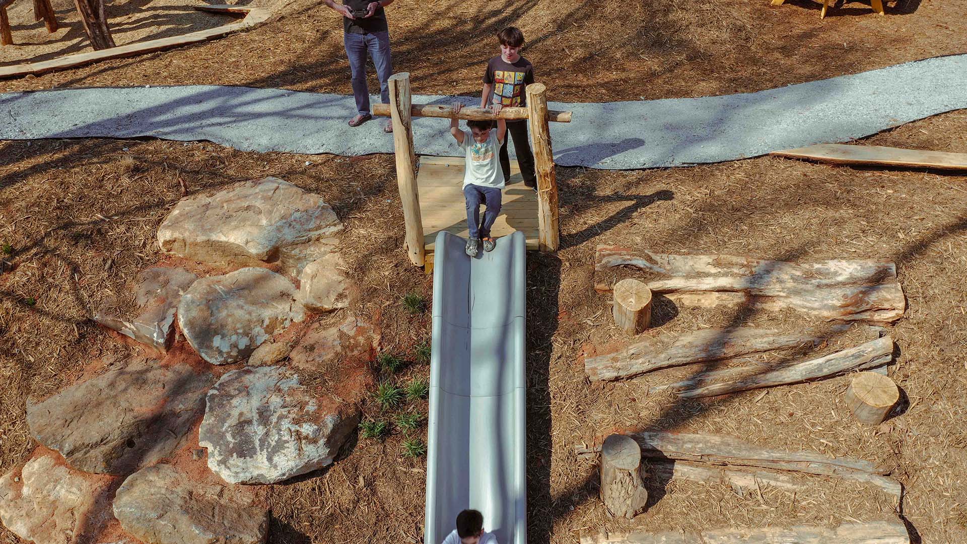 playscape at Conestee Nature Preserve - photo by Jeff Bradt