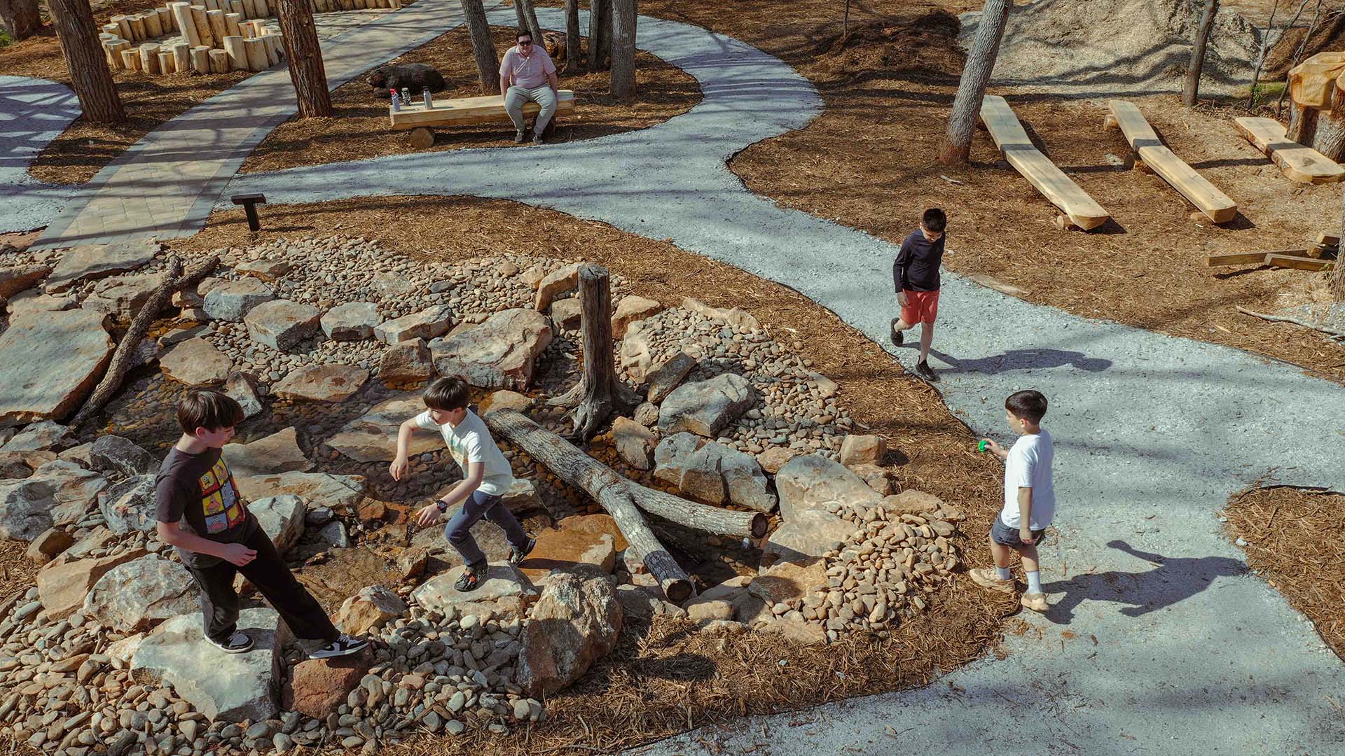 playscape at Conestee Nature Preserve - photo by Jeff Bradt