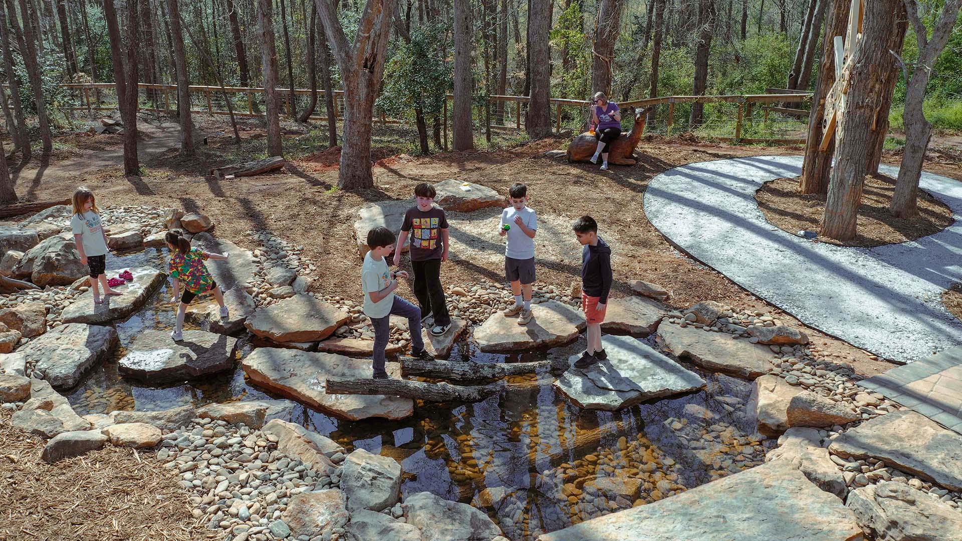 playscape at Conestee Nature Preserve - photo by Jeff Bradt