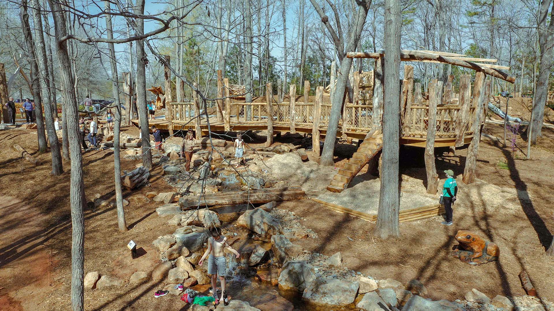 playscape at Conestee Nature Preserve - photo by Jeff Bradt