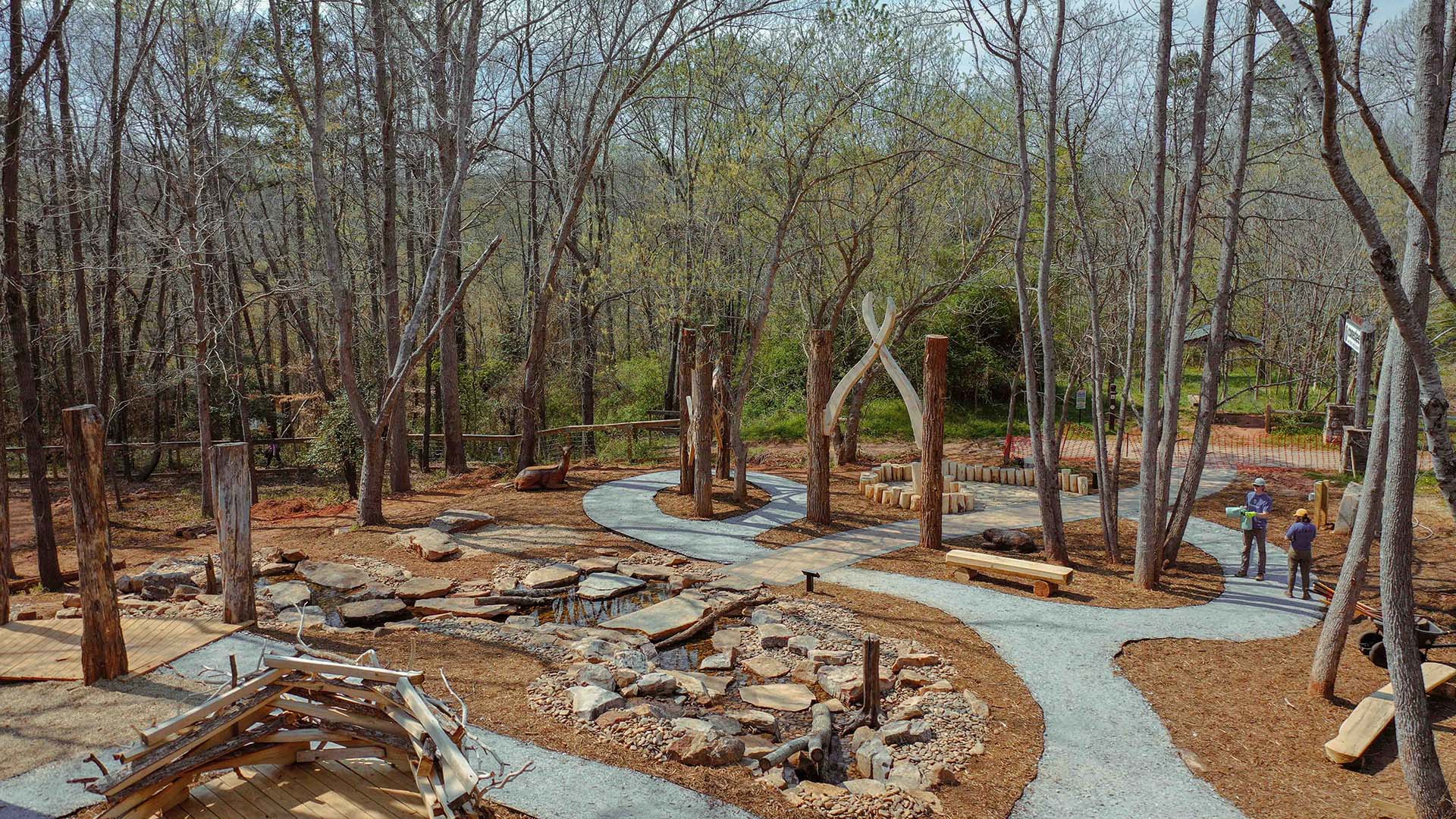 playscape at Conestee Nature Preserve - photo by Jeff Bradt