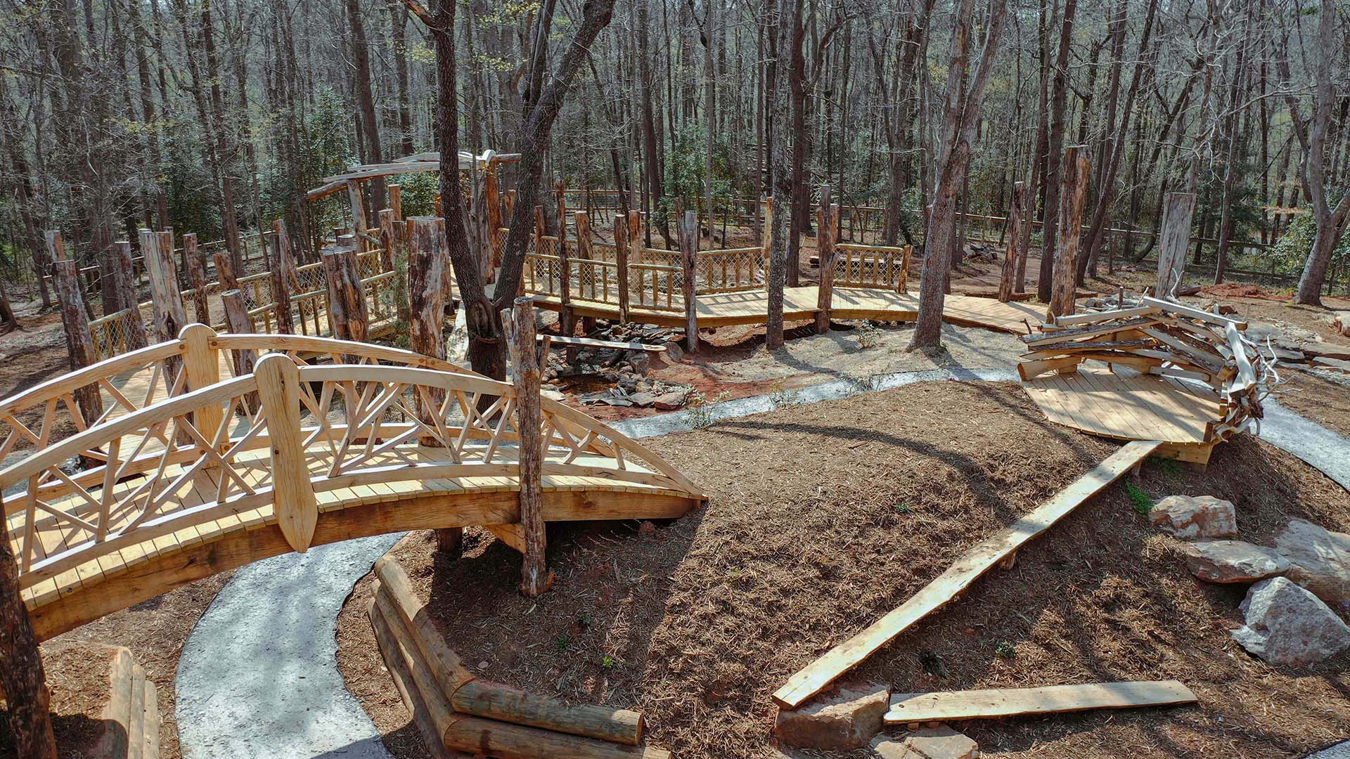 playscape at Conestee Nature Preserve - photo by Jeff Bradt